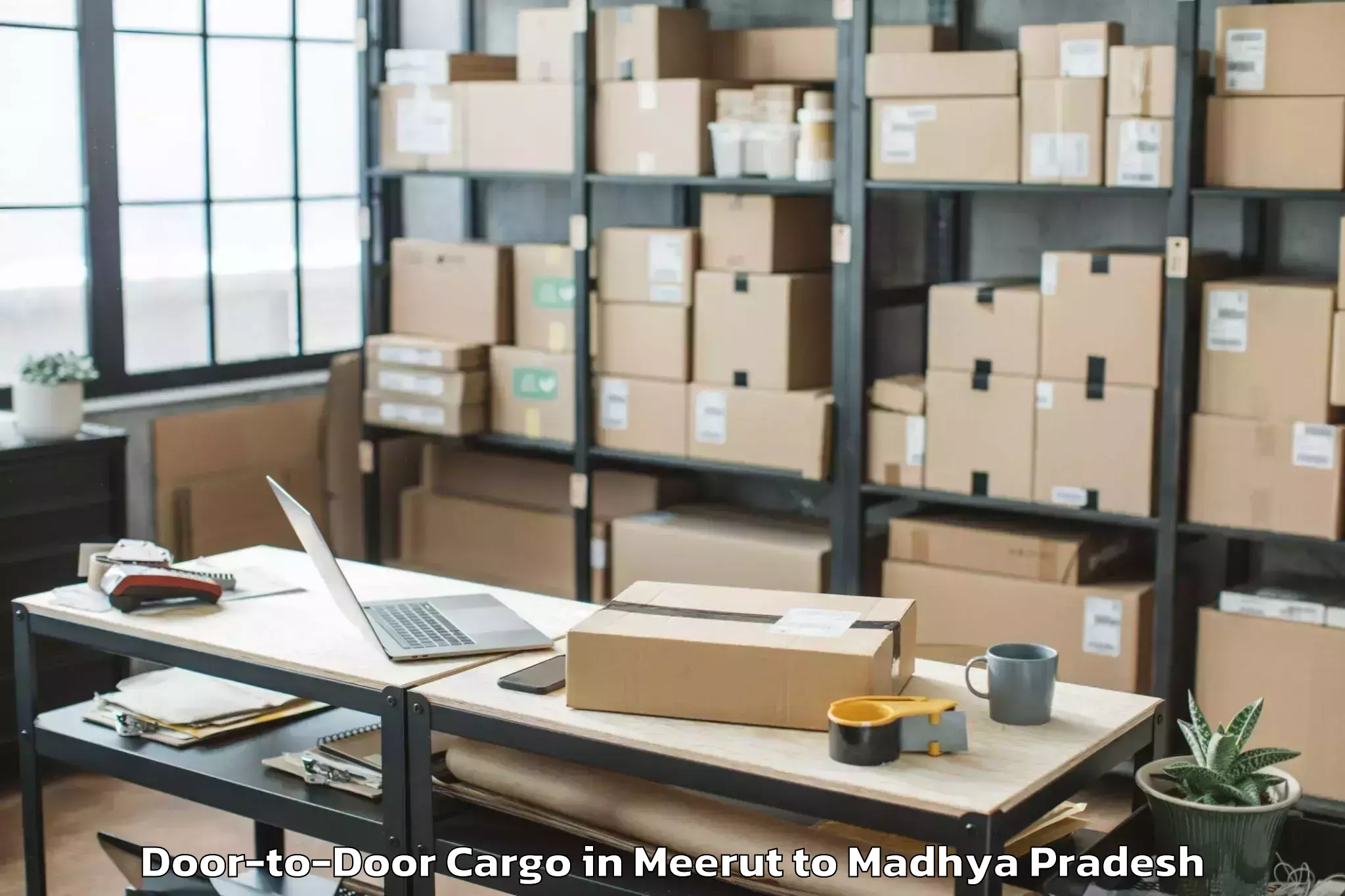 Reliable Meerut to Suwasra Door To Door Cargo